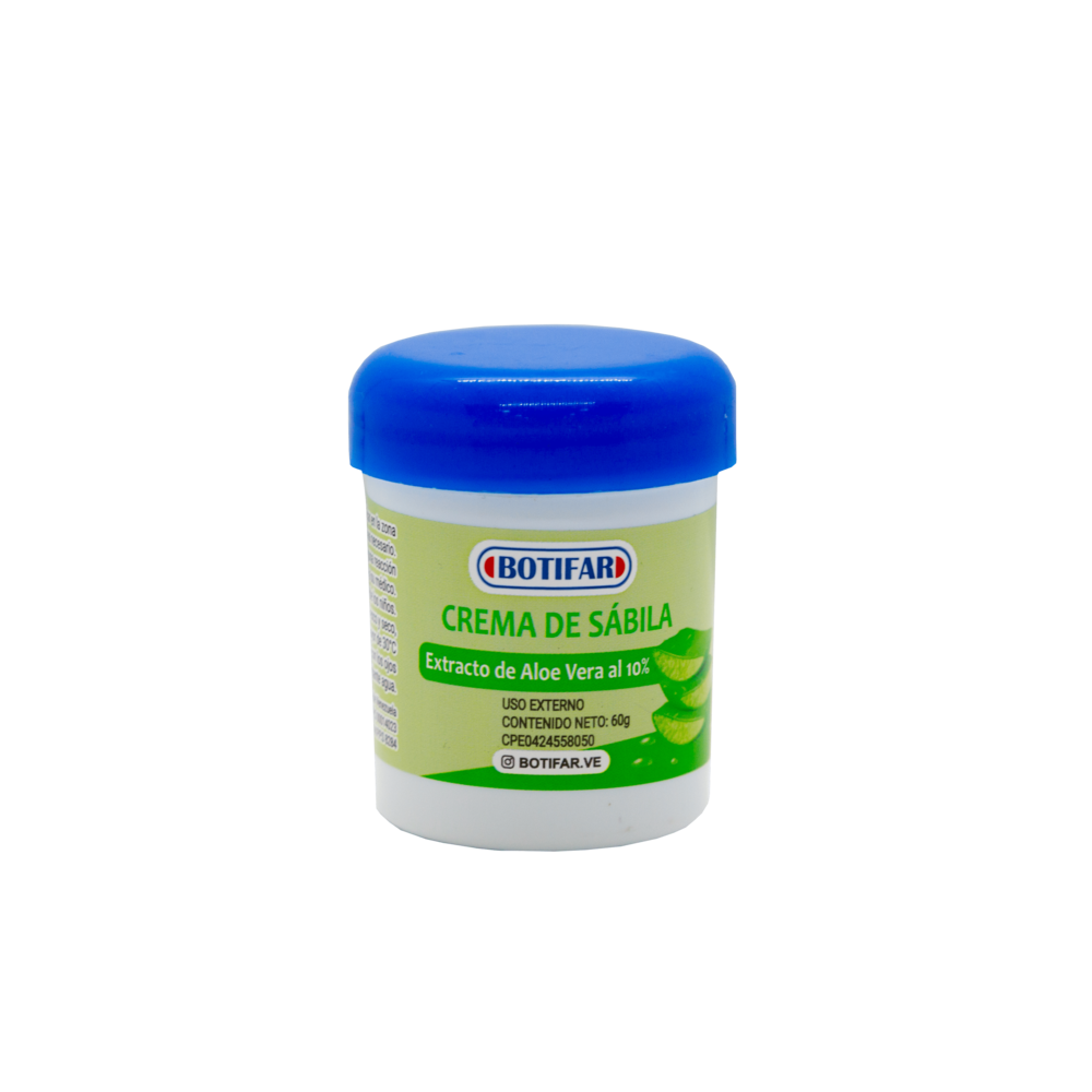 CREMA DE SÁBILA AL 10% X 60 GR